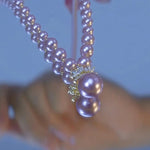 Purple Crown Crystal Necklace