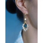 Purple Crystal Clip-On Hot-Selling Earrings