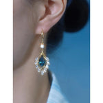 Purple Crystal Clip-On Hot-Selling Earrings