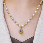 Purple Durian Necklace