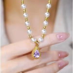 Purple Durian Necklace