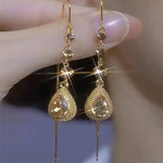 Purple Durian Tassel Drop Earrings