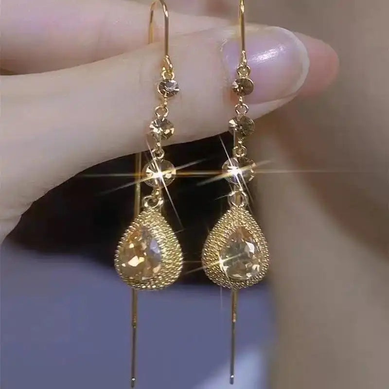 Purple Durian Tassel Drop Earrings