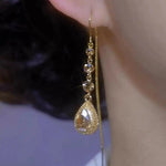 Purple Durian Tassel Drop Earrings