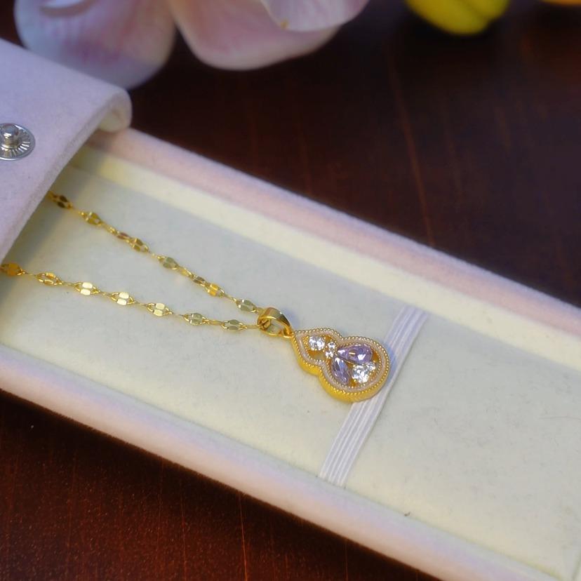 Purple Gourd Jewelry Set