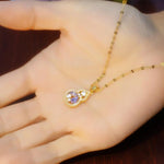 Purple Gourd Jewelry Set