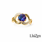 Purple Open Adjustable Ring