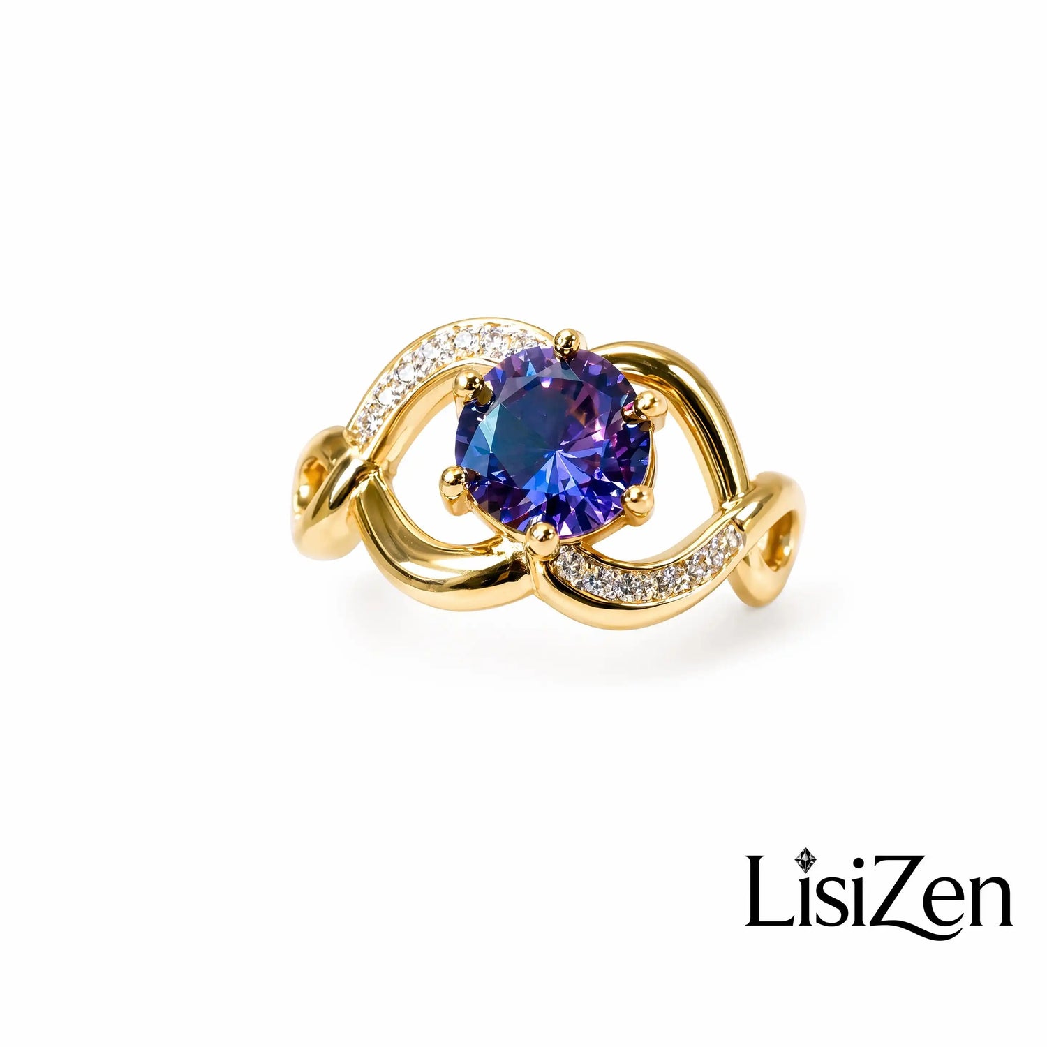 Purple Open Adjustable Ring