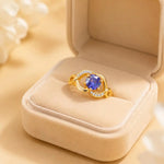 Purple Open Adjustable Ring