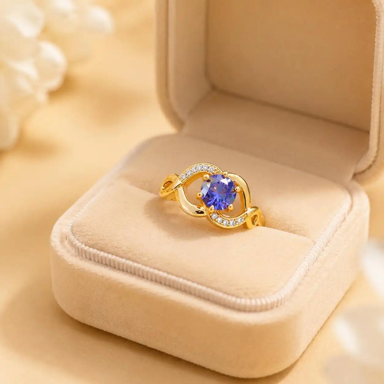 Purple Open Adjustable Ring