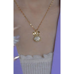 Rabbit Cross Chain Pendant Necklace