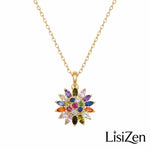 Rainbow Flower Necklace