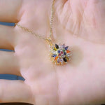 Rainbow Flower Necklace