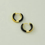 Real Gold Retro Round Hoop Earrings