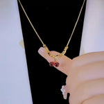 Red Cherry Necklace