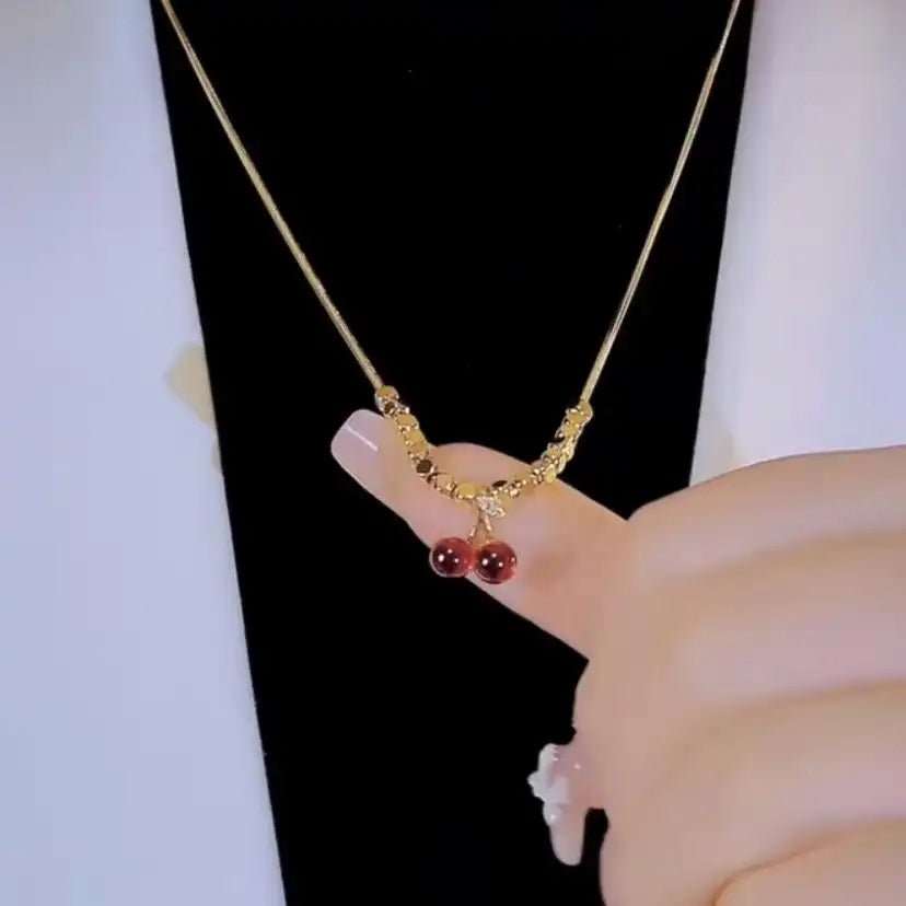 Red Cherry Necklace