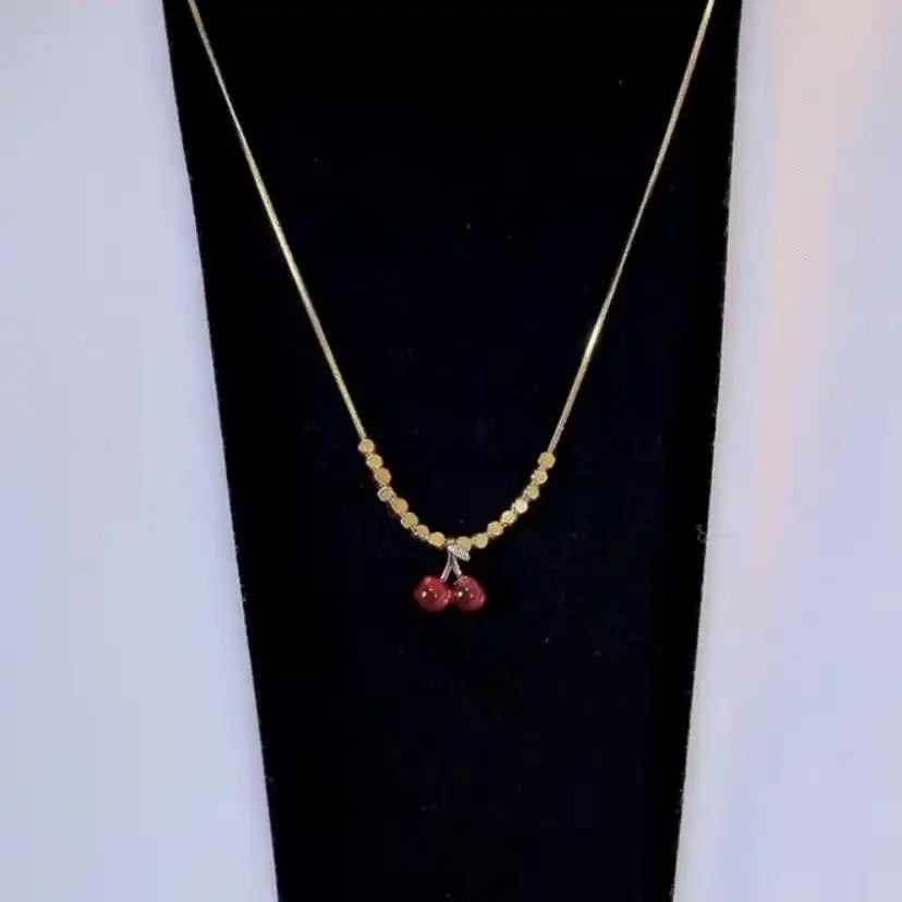 Red Cherry Necklace