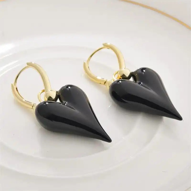 Red Heart Earrings
