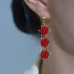 Red Rose Jewelry Set
