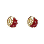 Red Vintage Hollow Drop Earrings