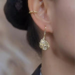 Retro Peacock Hoop Earrings