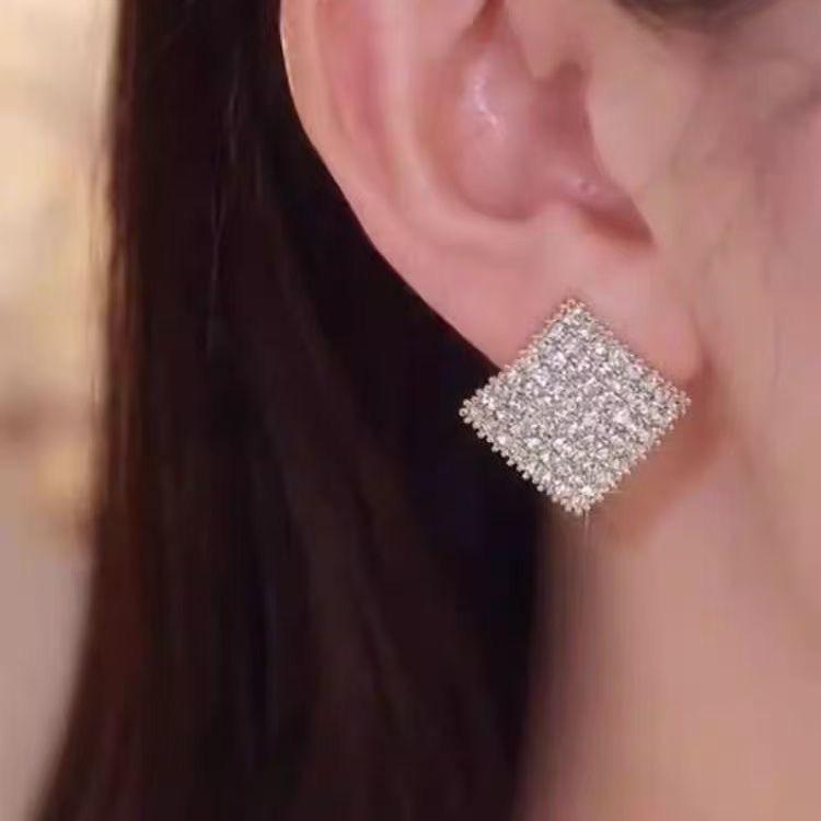 Retro Square Stud Earrings