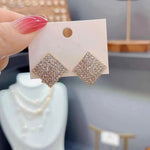 Retro Square Stud Earrings