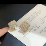 Retro Square Stud Earrings