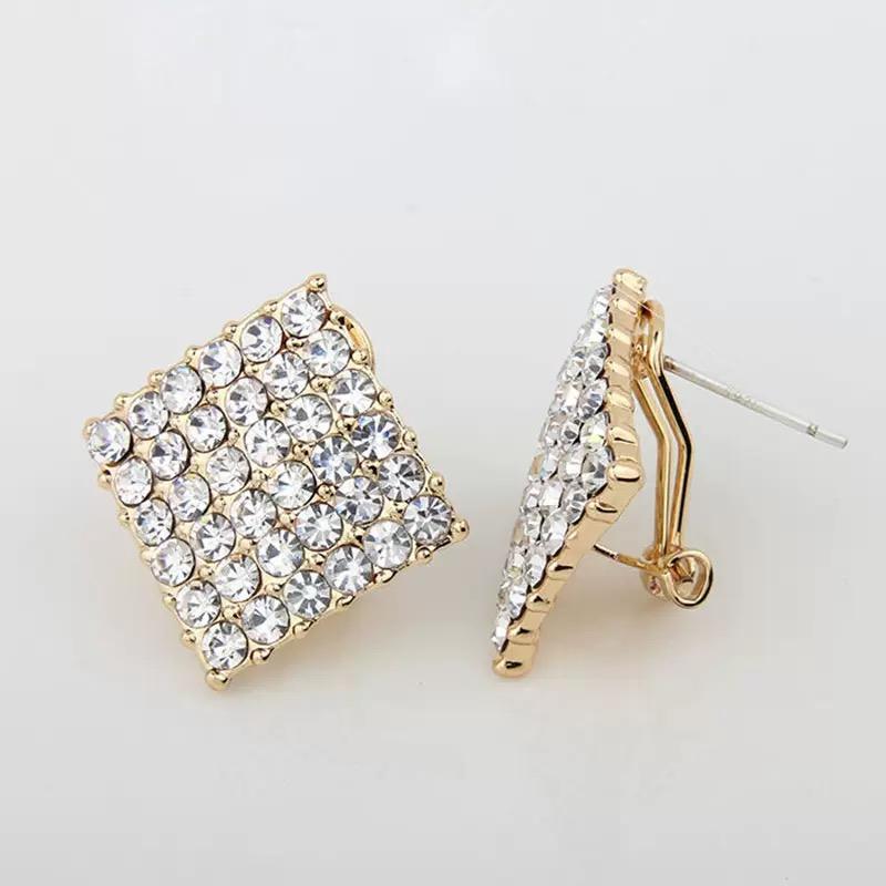 Retro Square Stud Earrings