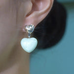 Romantic Dripping Oil Heart Drop Earrings