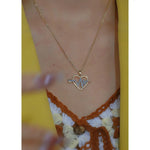 Romantic Heart Surrounded By Love Pendant Necklace