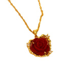 Rose Crystal Memorial Gift Romantic Necklace