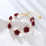 Rose Flower Adjustable Bracelet