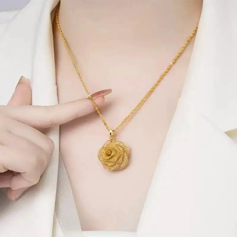 Rose Flower Necklace