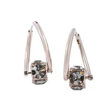 Rotating Carat Crystal Clip-On Earrings