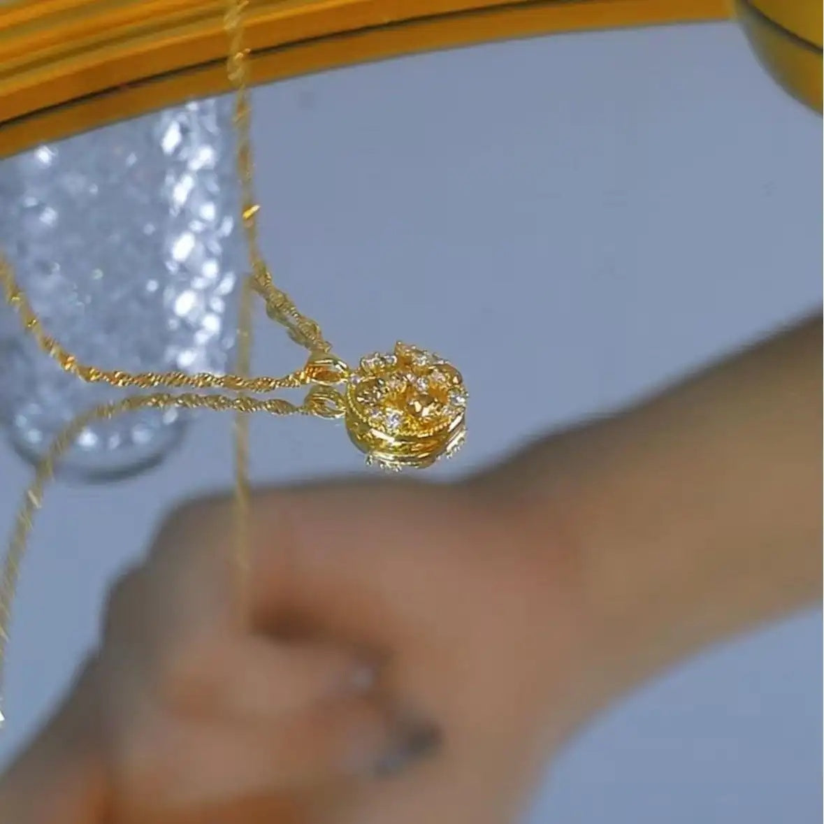 Round Crystal Necklace