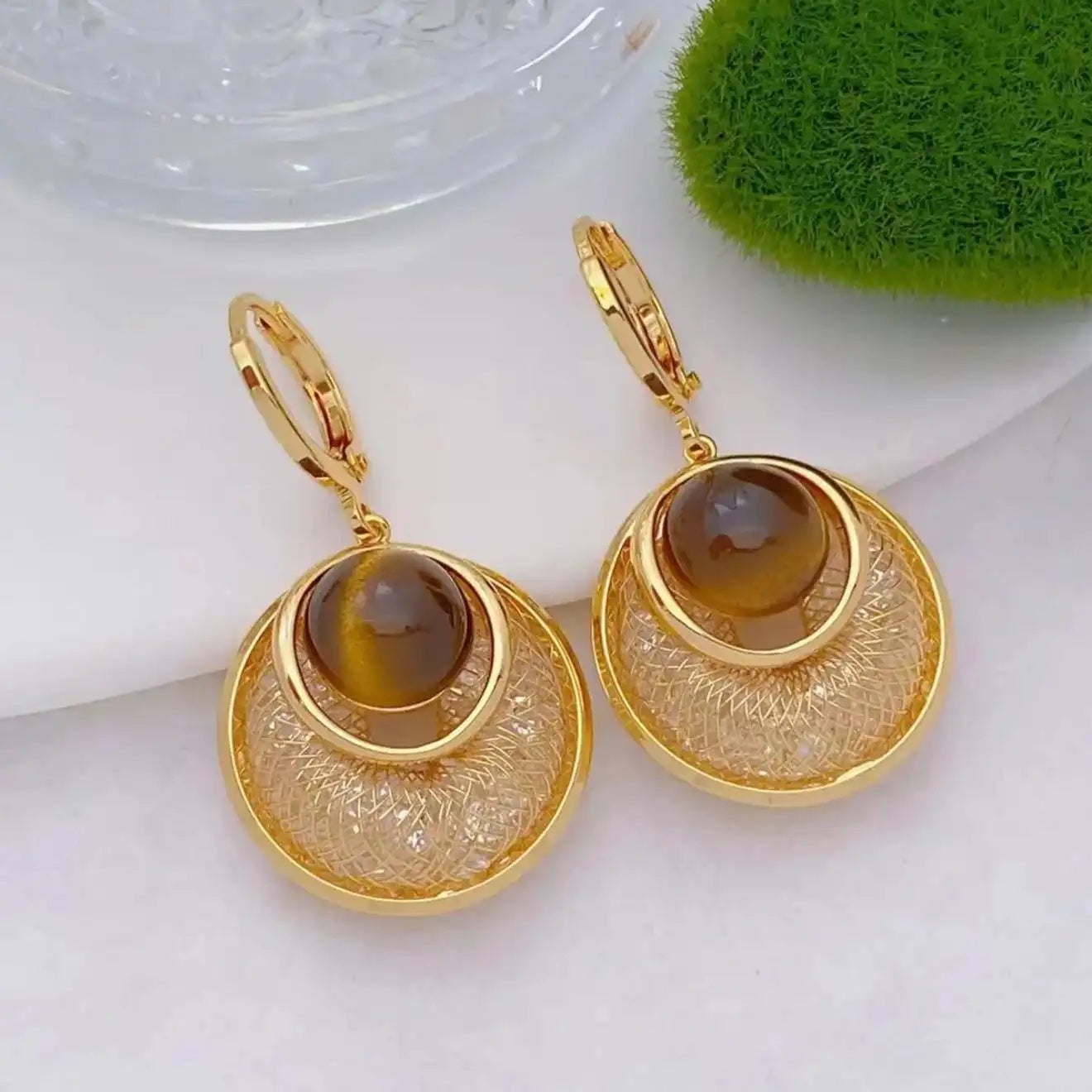 Round Hoop Earrings
