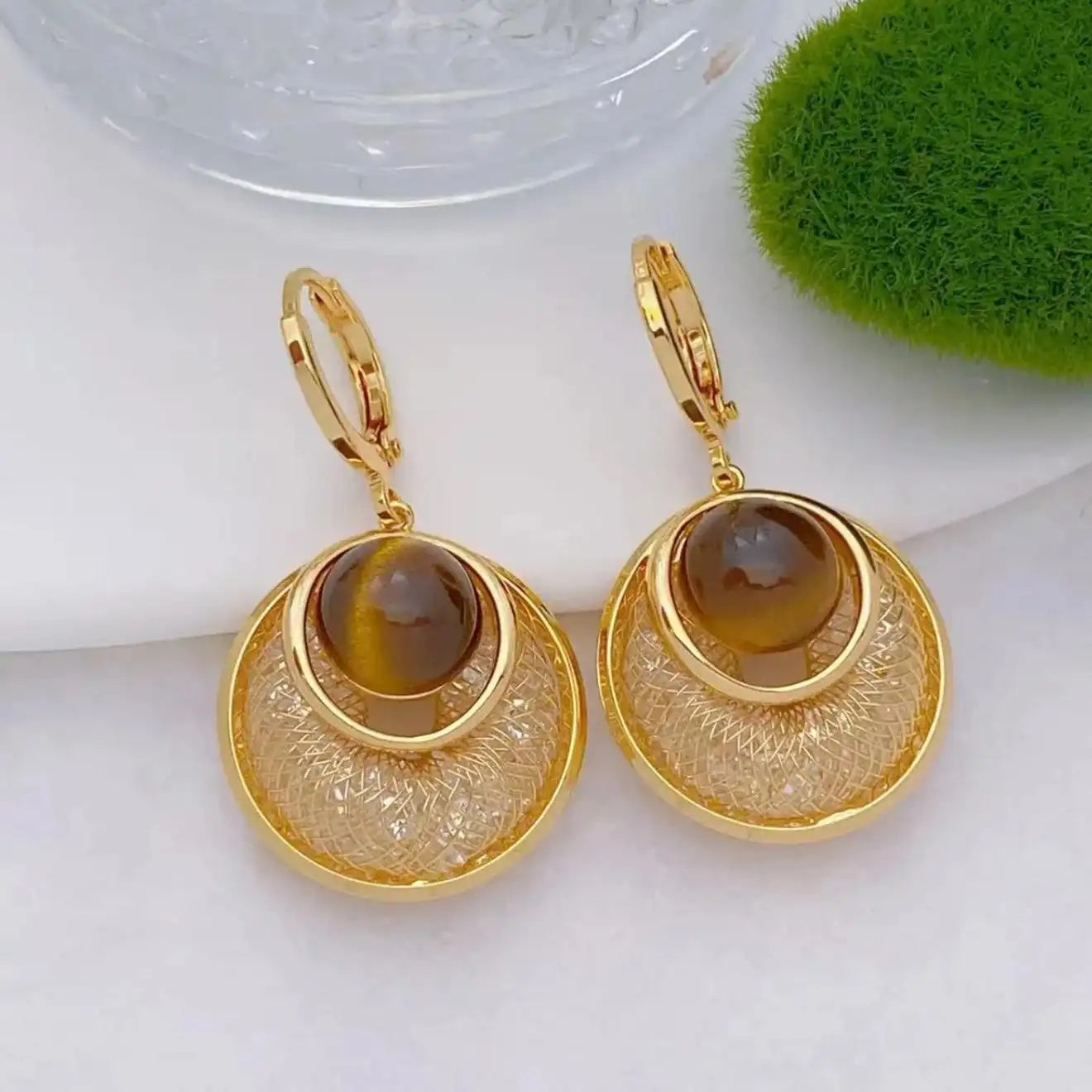 Round Hoop Earrings