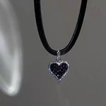 Same Crystal Diamond Heart Clip-On Earrings