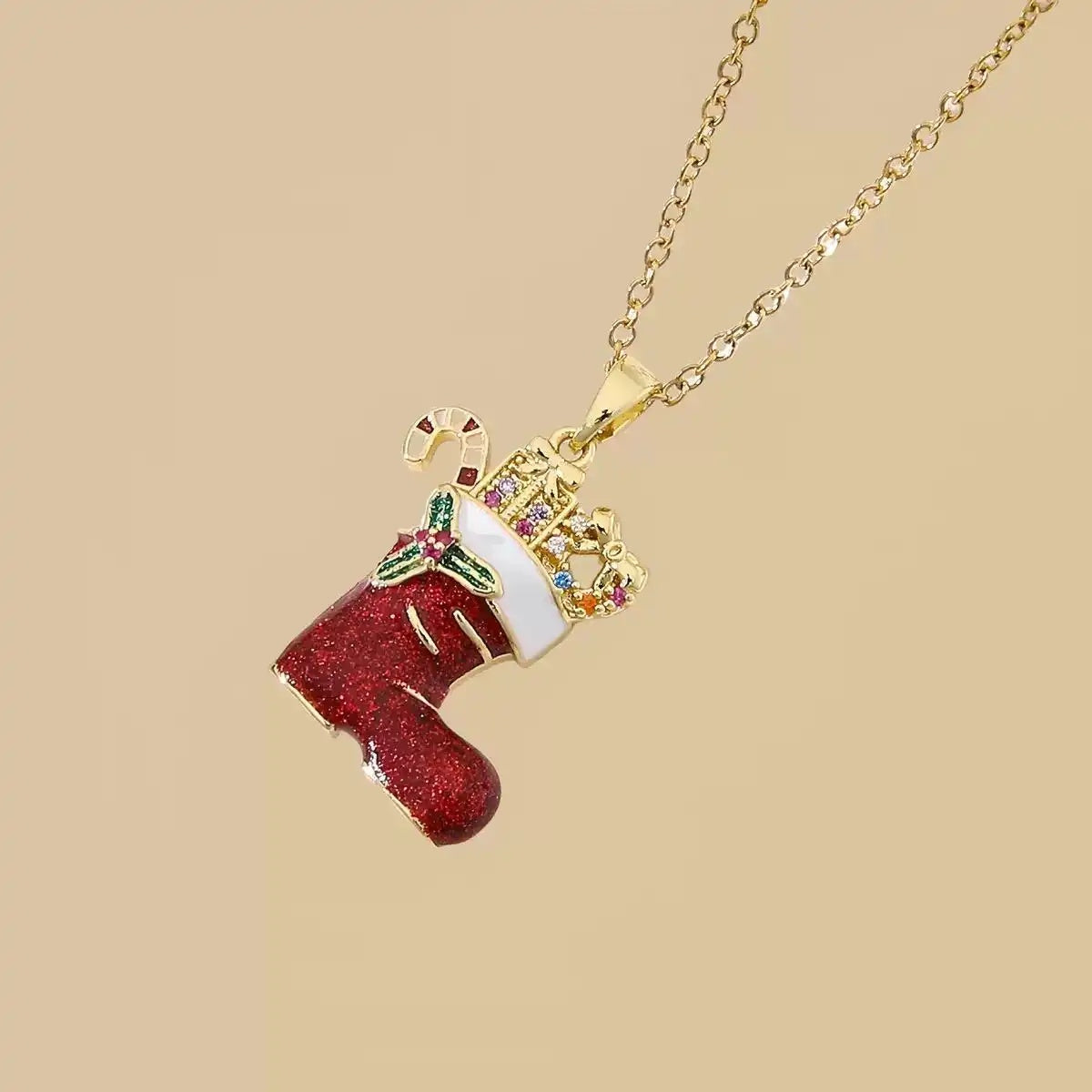 Santa Claus Pendant Necklace