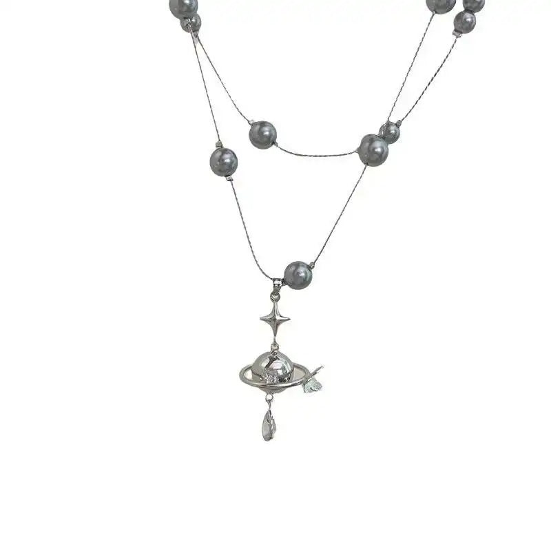 Saturn Pendant Necklace