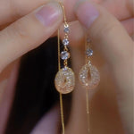 Sensation Tassel Crystals Drop Earrings