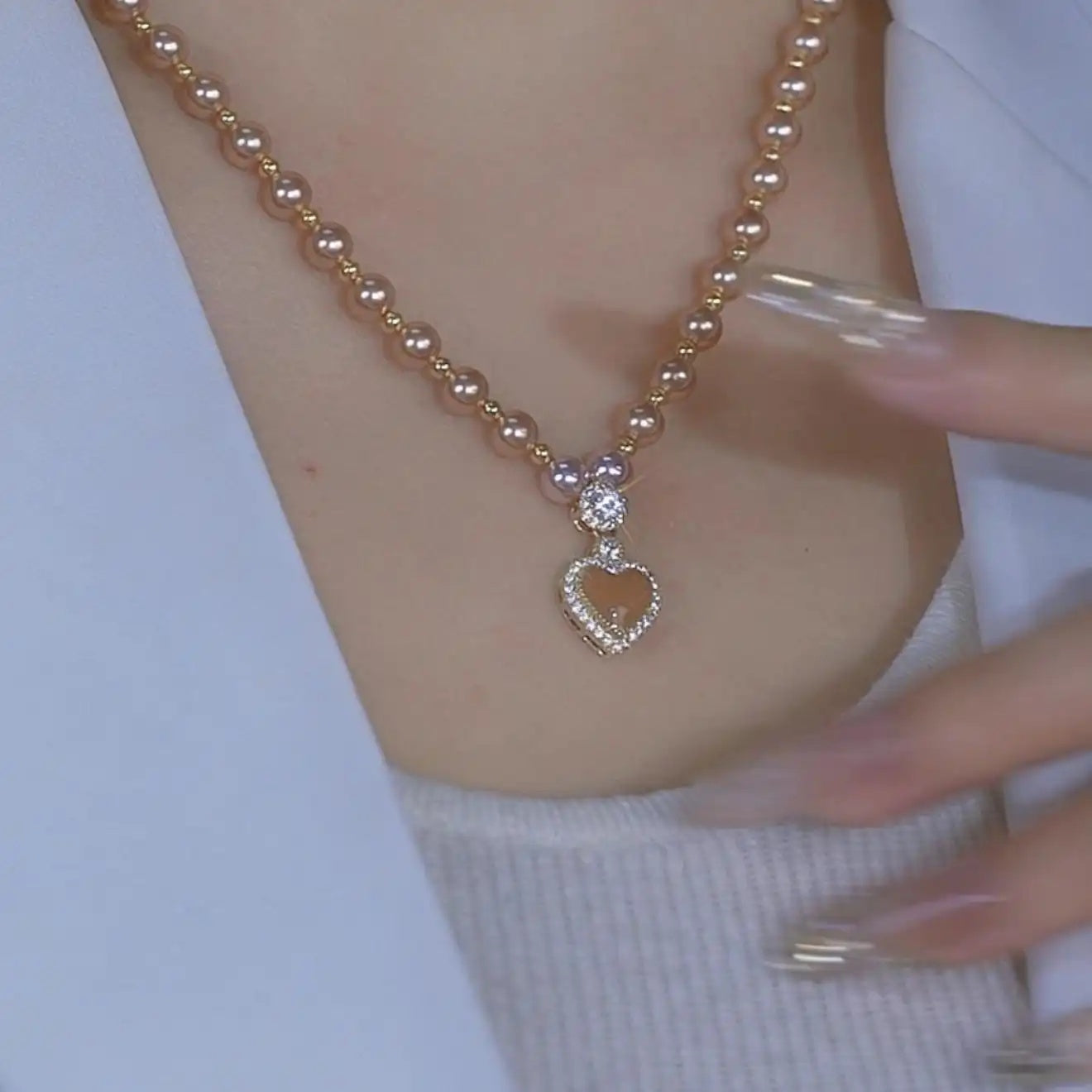 Shining Crystal Pendant Necklace