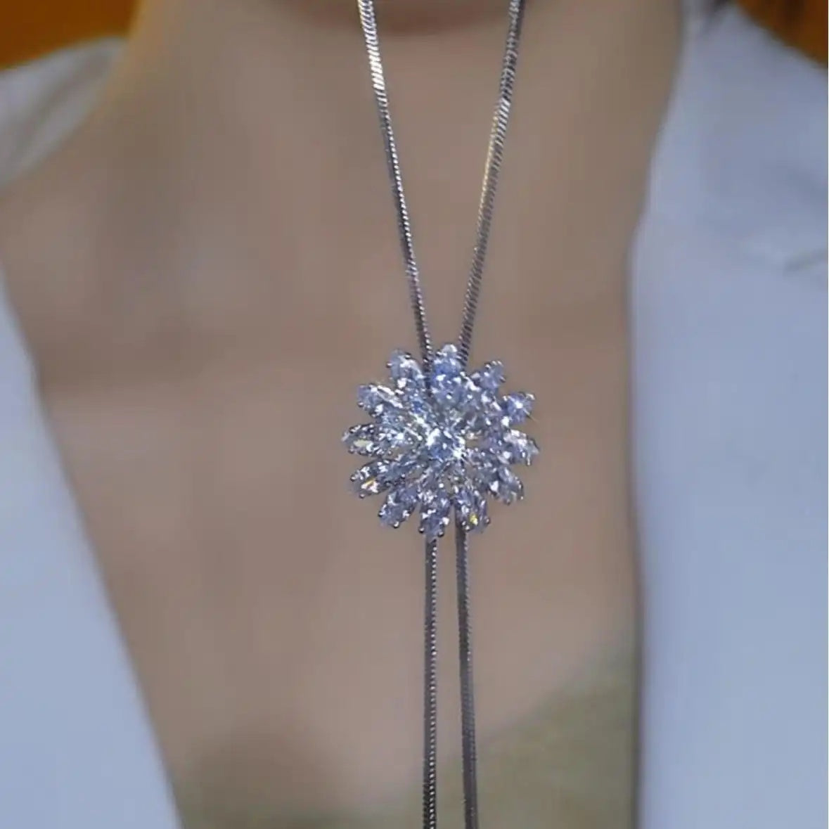Silver Fireworks Necklace