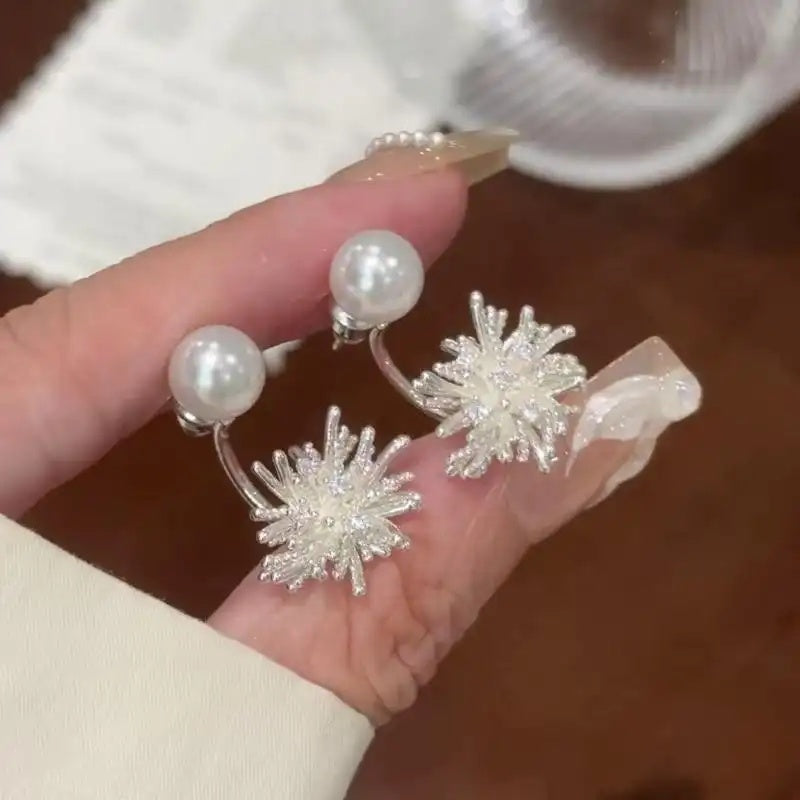 Silver Fireworks Pearl Multi-Wear Earrings