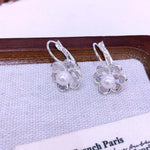 Silver Flower Earrings