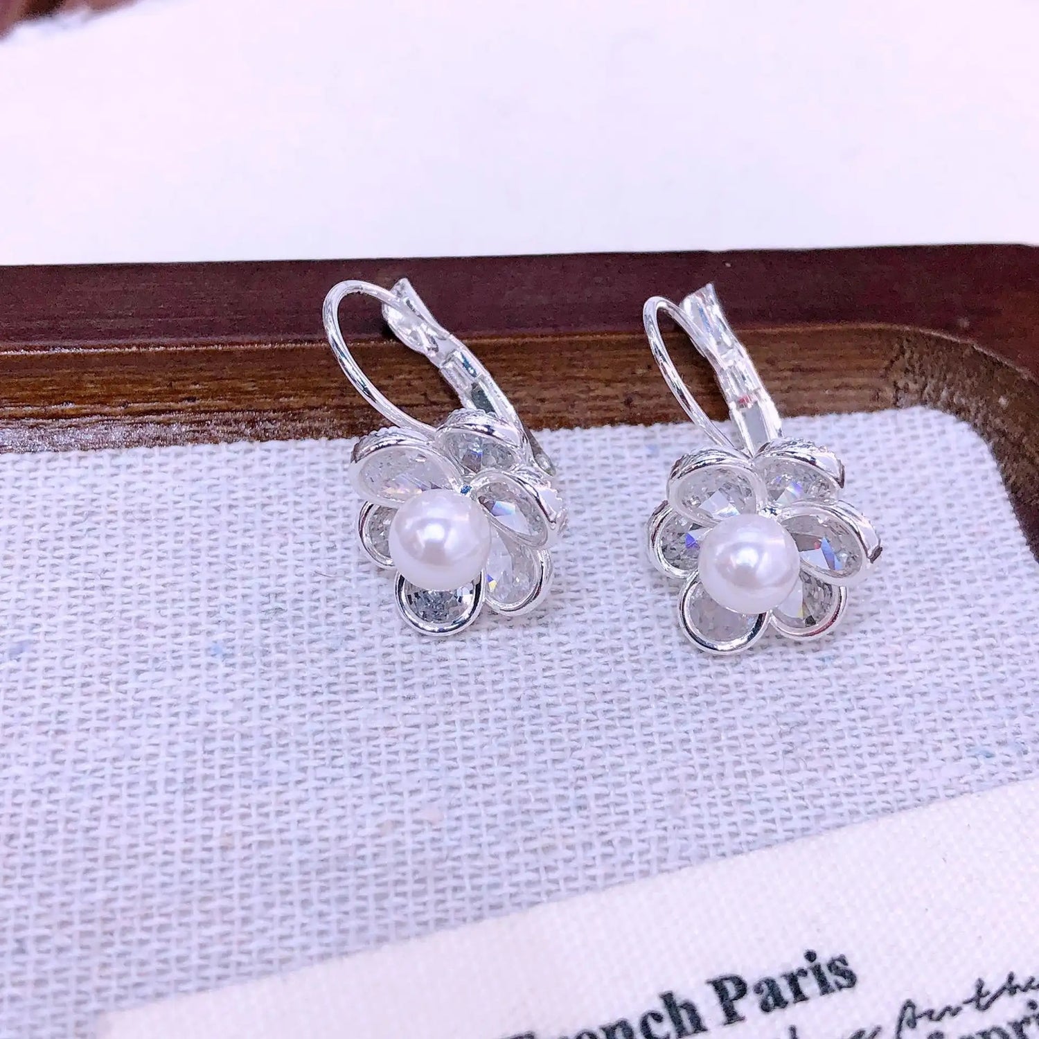 Silver Flower Earrings