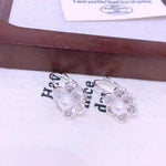 Silver Flower Earrings