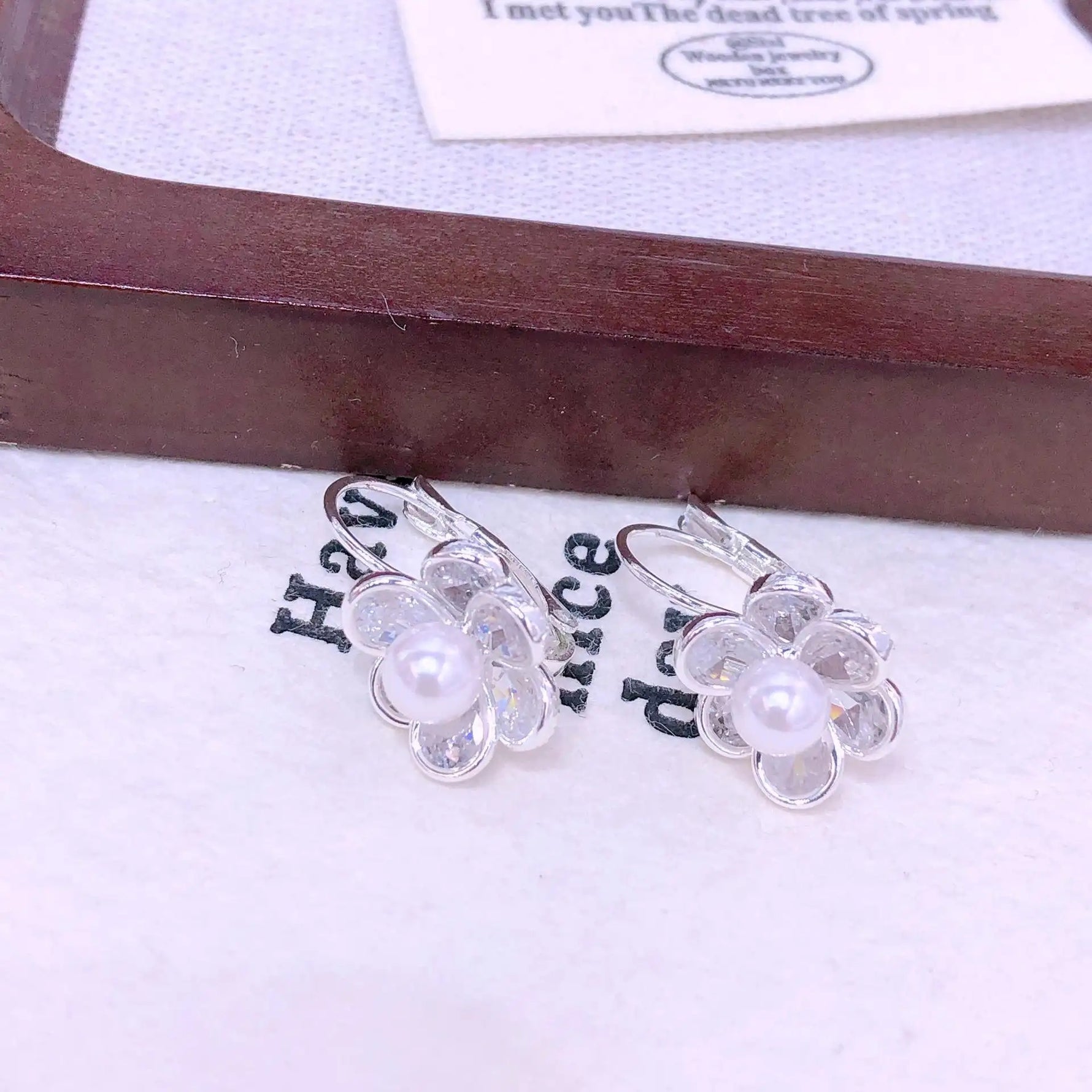 Silver Flower Earrings