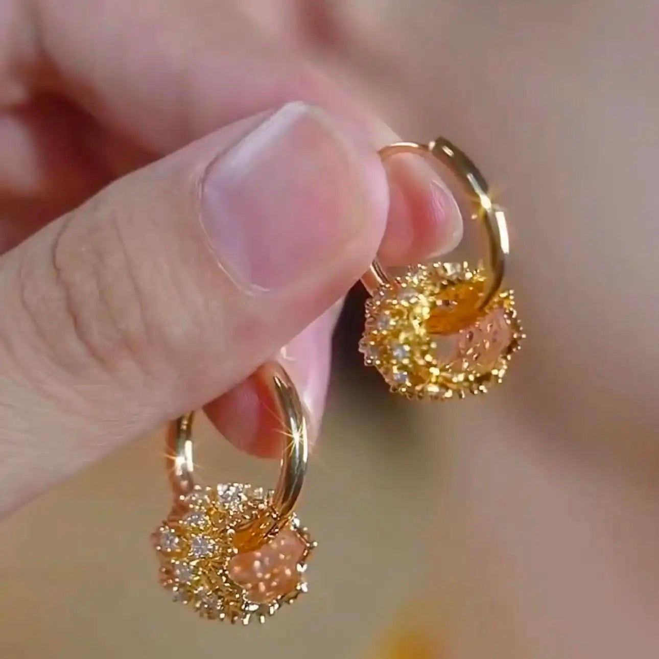 Slim Waist Circle Clips Drop Earrings